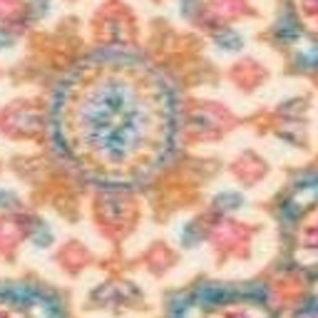 7' X 10' Gray And Gold Medallion Distressed Area Rug-Area Rugs-DECOROLALA