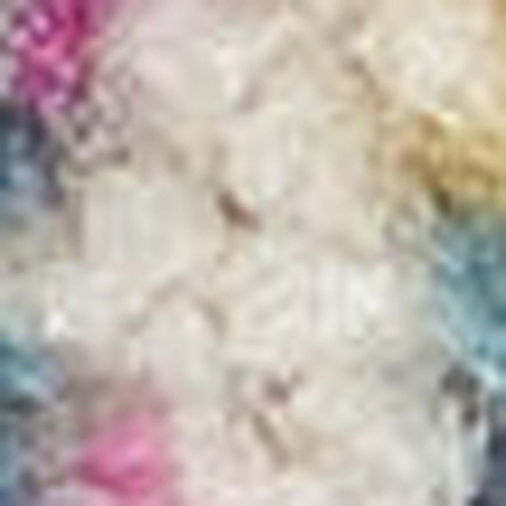 7' X 10' Ivory And Blue Abstract Area Rug-Area Rugs-DECOROLALA