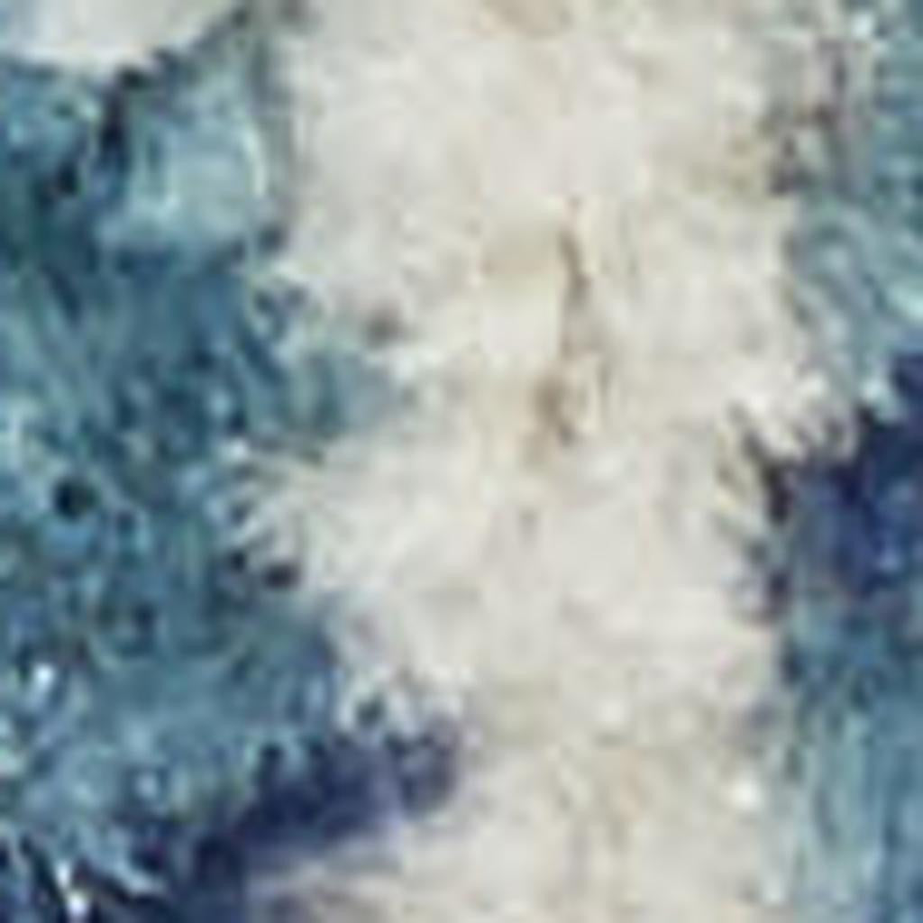 7' X 10' Navy Blue And Ivory Tribal Area Rug-Area Rugs-DECOROLALA