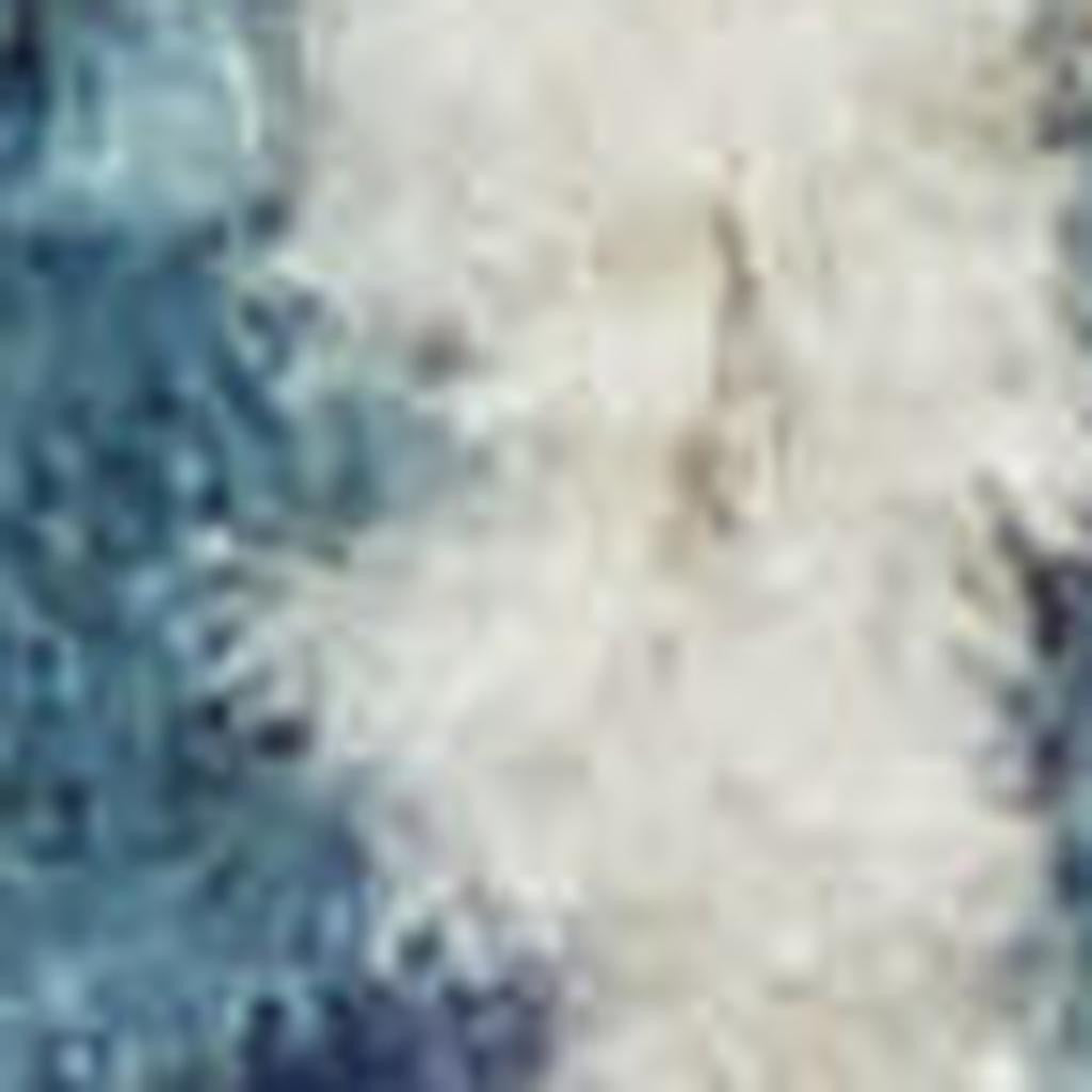 7' X 10' Navy Blue And Ivory Tribal Area Rug-Area Rugs-DECOROLALA