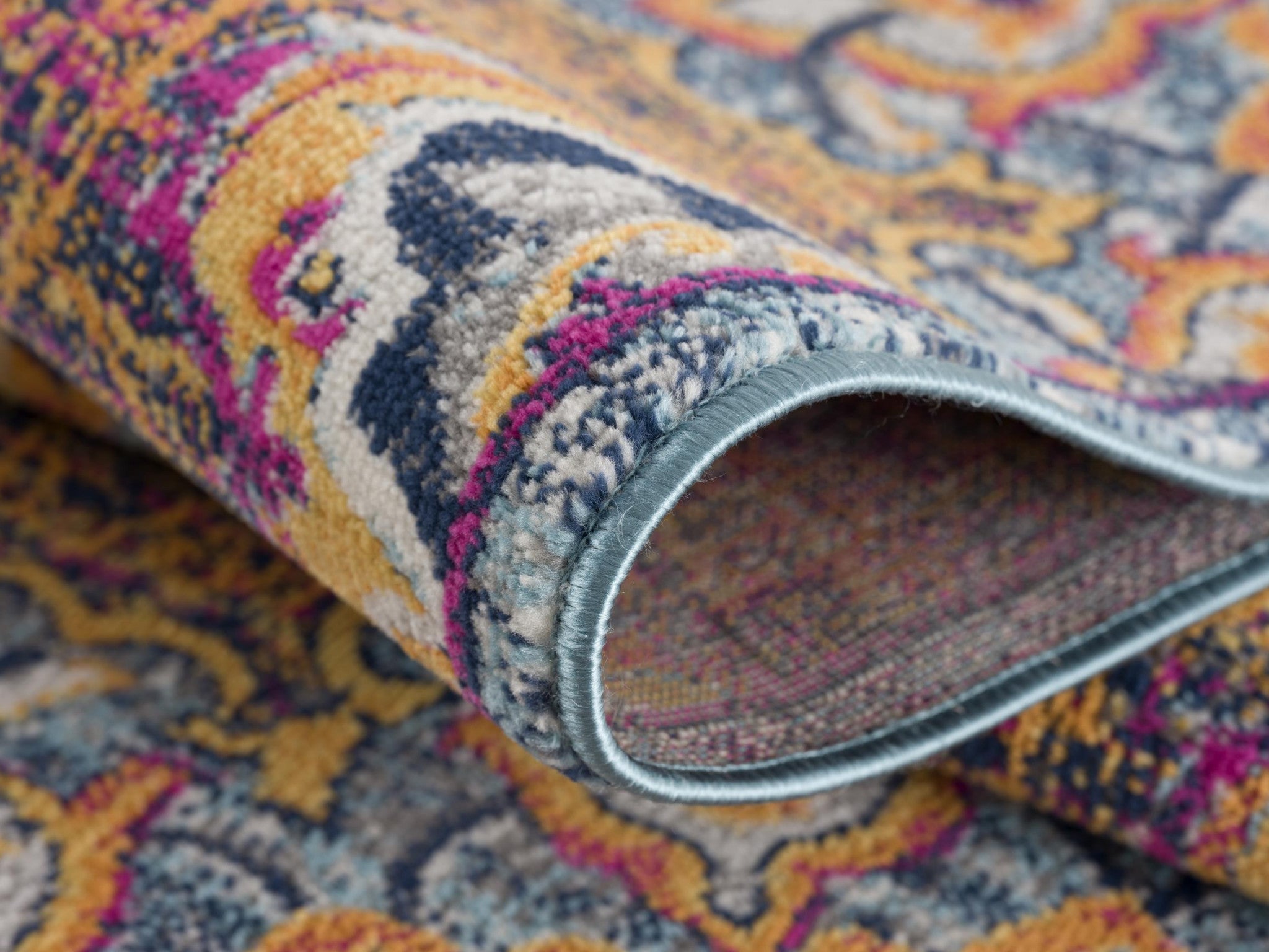 7' X 10' Rustic Orange Medallion Area Rug-Area Rugs-DECOROLALA