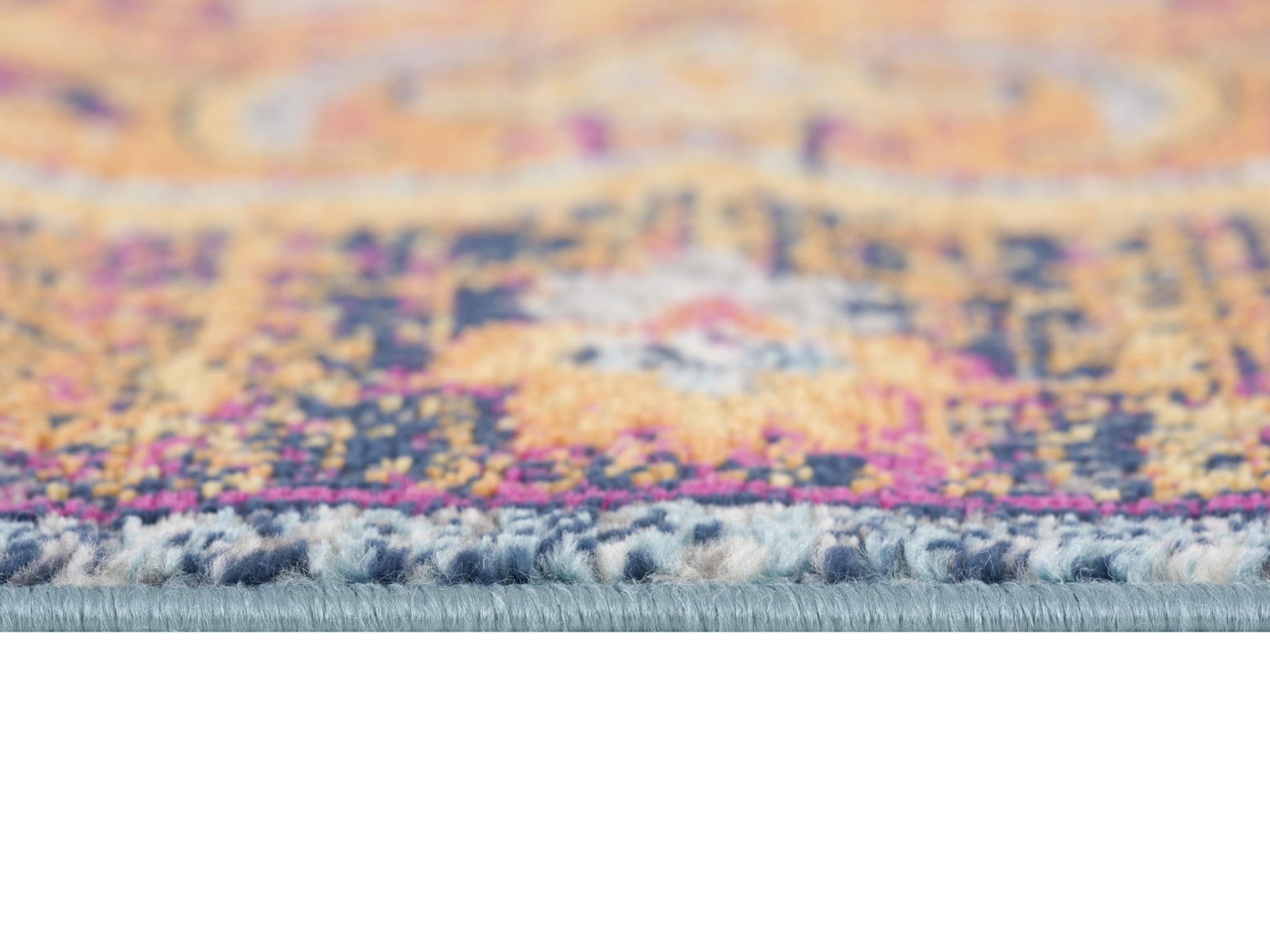 7' X 10' Rustic Orange Medallion Area Rug-Area Rugs-DECOROLALA