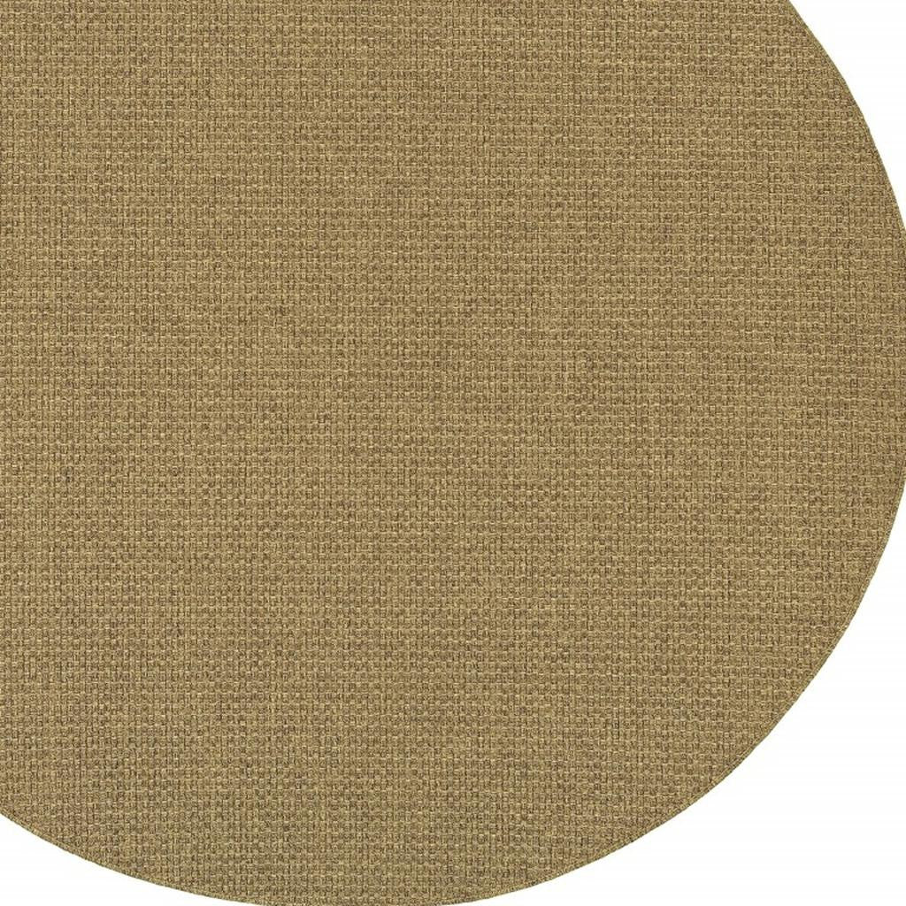 7' X 10' Tan Indoor Outdoor Area Rug-Outdoor Rugs-DECOROLALA