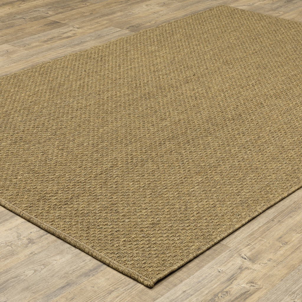 7' X 10' Tan Indoor Outdoor Area Rug-Outdoor Rugs-DECOROLALA