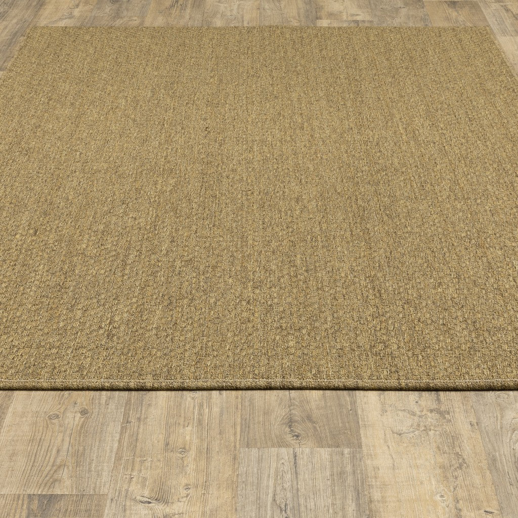 7' X 10' Tan Indoor Outdoor Area Rug-Outdoor Rugs-DECOROLALA