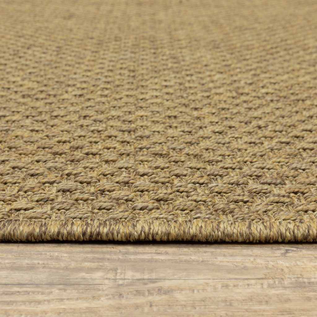 7' X 10' Tan Indoor Outdoor Area Rug-Outdoor Rugs-DECOROLALA