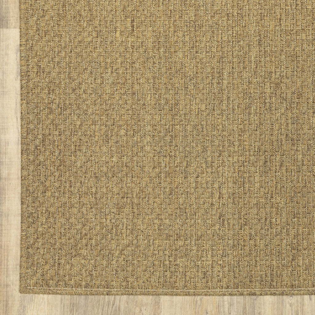 7' X 10' Tan Indoor Outdoor Area Rug-Outdoor Rugs-DECOROLALA