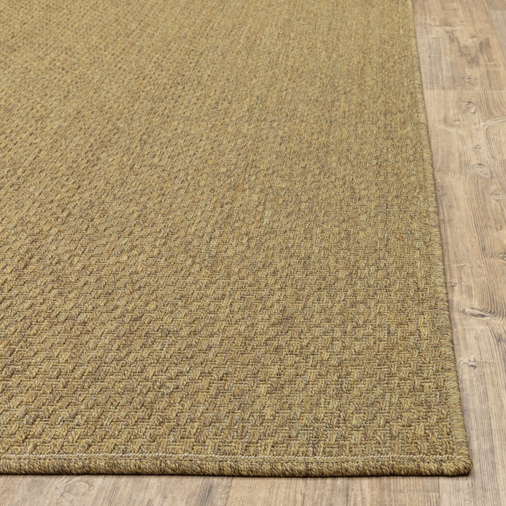 7' X 10' Tan Indoor Outdoor Area Rug-Outdoor Rugs-DECOROLALA