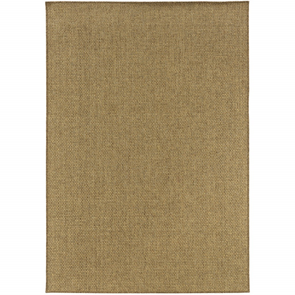 7' X 10' Tan Indoor Outdoor Area Rug-Outdoor Rugs-DECOROLALA