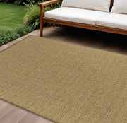 7' X 10' Tan Indoor Outdoor Area Rug-Outdoor Rugs-DECOROLALA