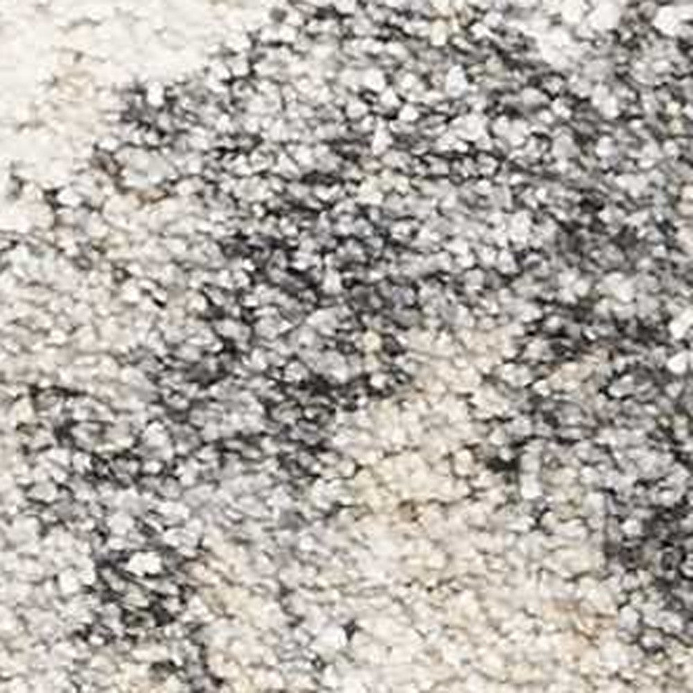 7' X 9' Gray And Tan Abstract Area Rug-Area Rugs-DECOROLALA