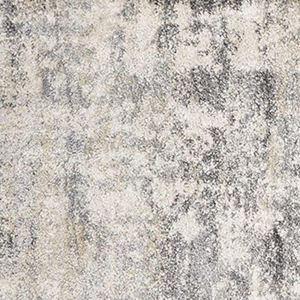 7' X 9' Gray And Tan Abstract Area Rug-Area Rugs-DECOROLALA