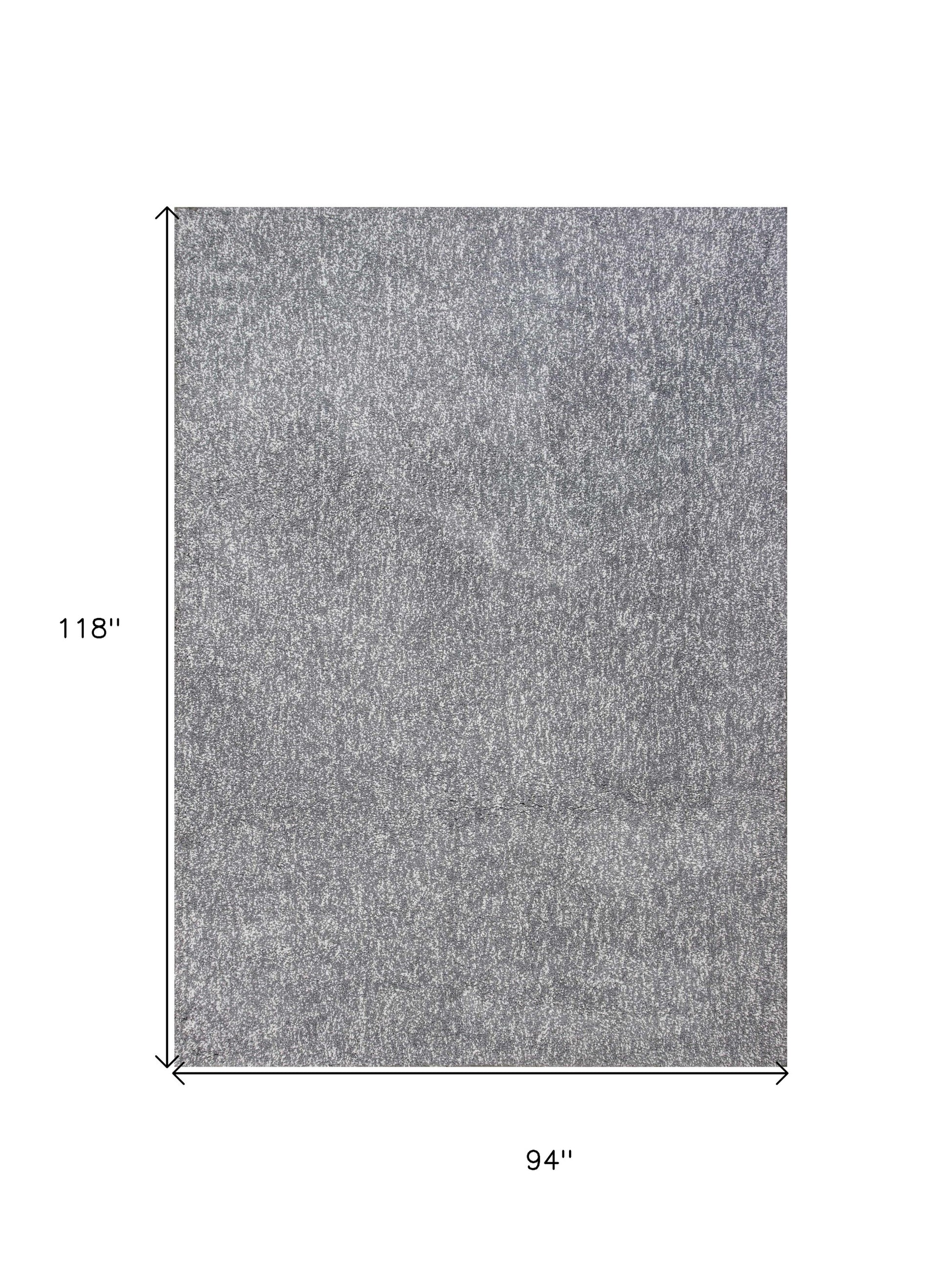 7' X 9' Polypropylene Grey Area Rug-Area Rugs-DECOROLALA
