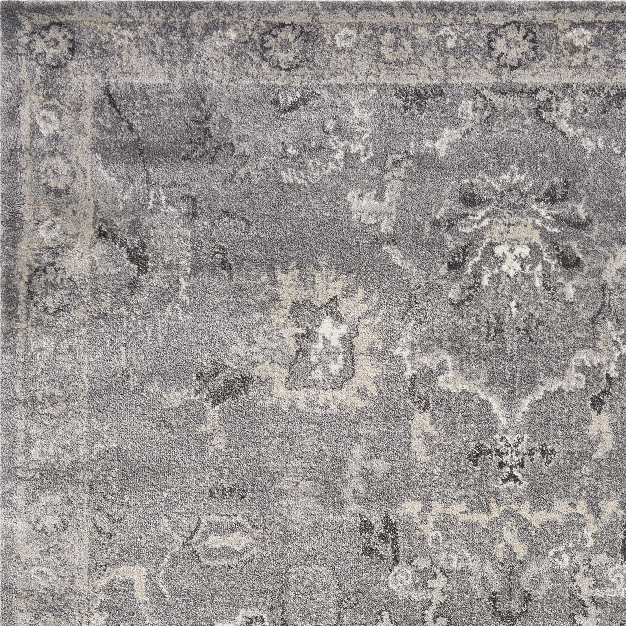 7' X 9' Polypropylene Grey Area Rug-Area Rugs-DECOROLALA