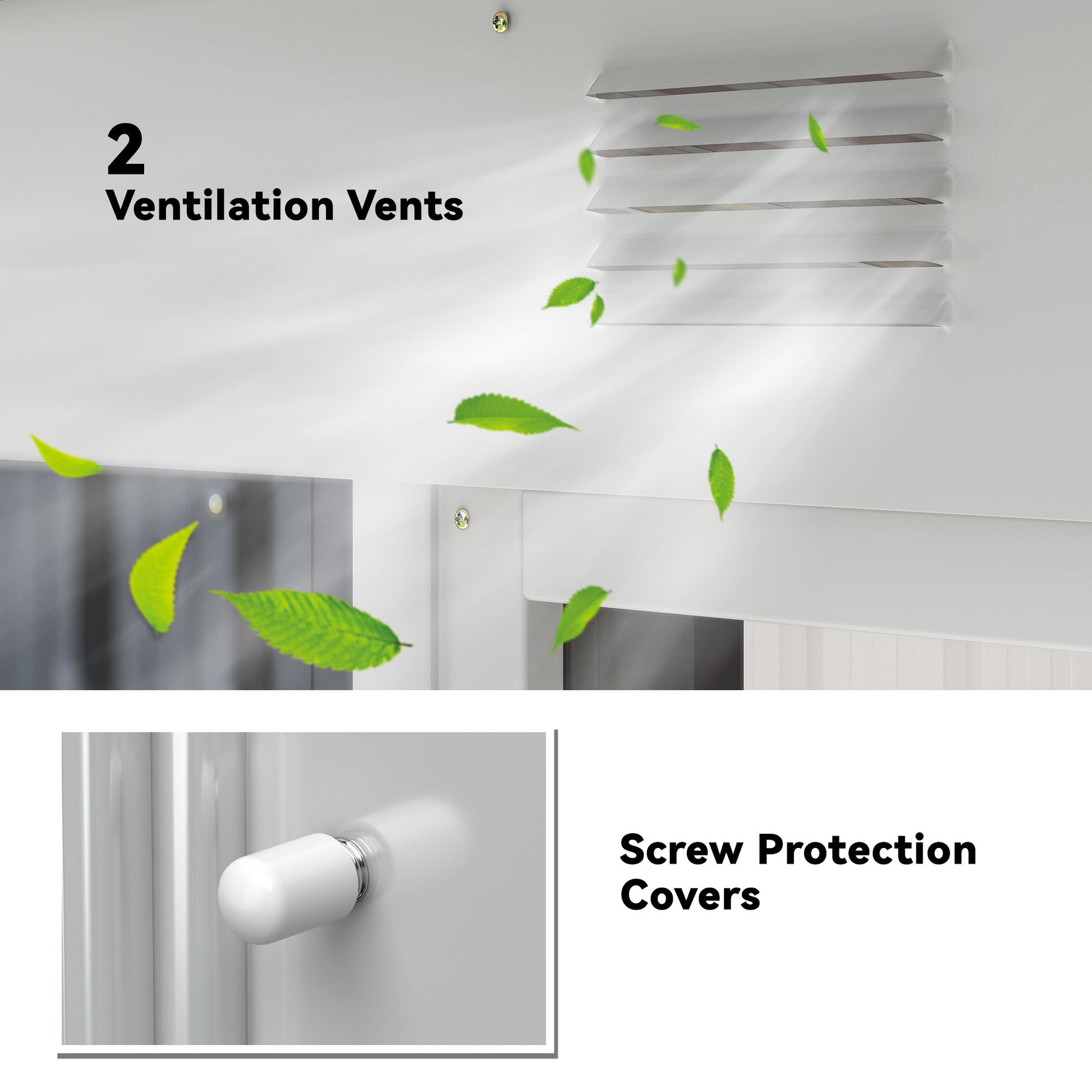 7' x 4' Outdoor Metal Storage Shed - Charcoal Grey-Patio & Garden > Lawn & Garden > Sheds-DECOROLALA