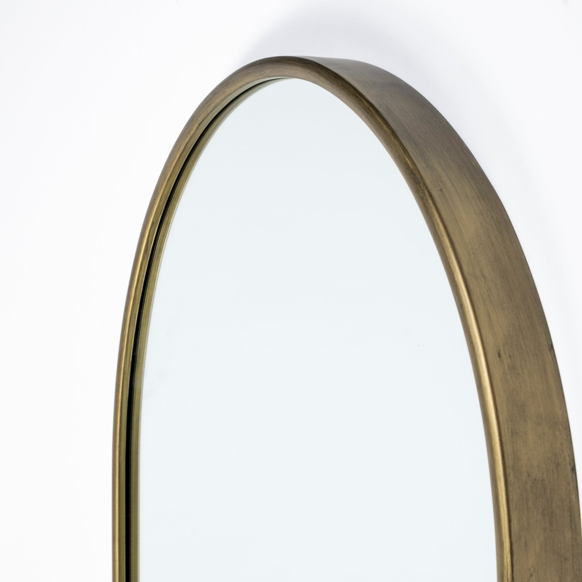 70" Gold Arch Metal Framed Accent Mirror-Mirrors-DECOROLALA