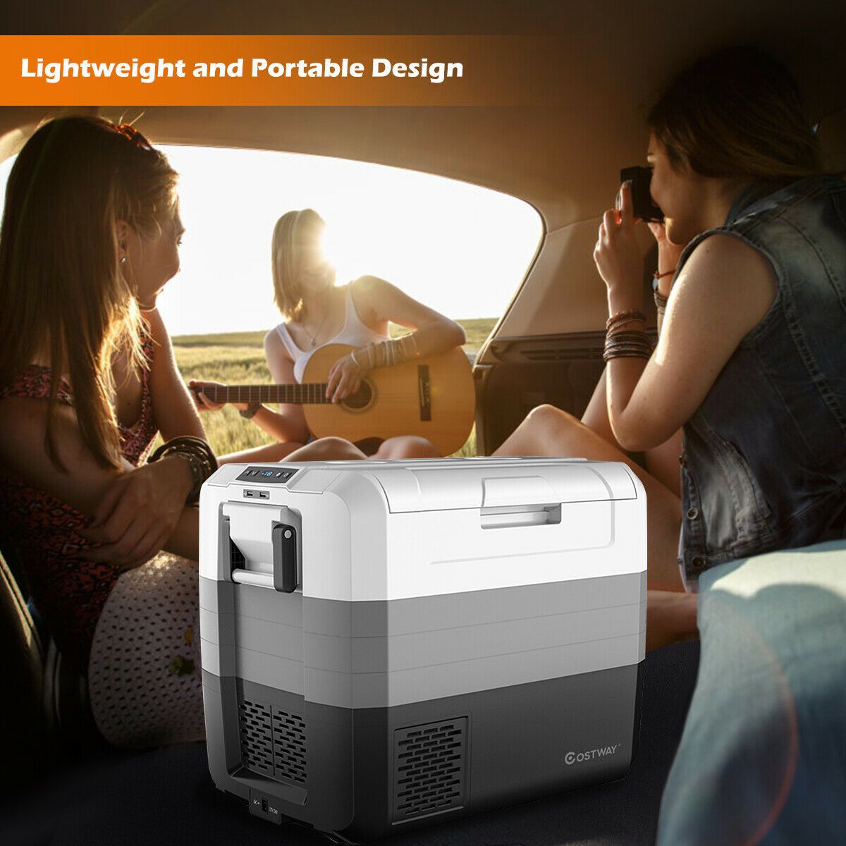 70 Quart Portable Electric Car Camping Cooler-Coolers-DECOROLALA