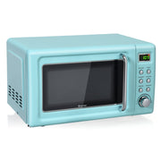 700W Retro Countertop Microwave Oven with 5 Micro Power and Auto Cooking Function-Green-Toaster Ovens-DECOROLALA