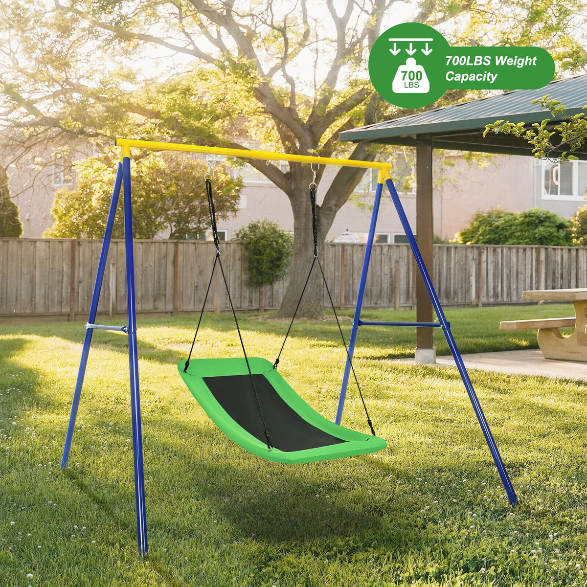700lb Giant 60 Inch Platform Tree Swing for Kids and Adults