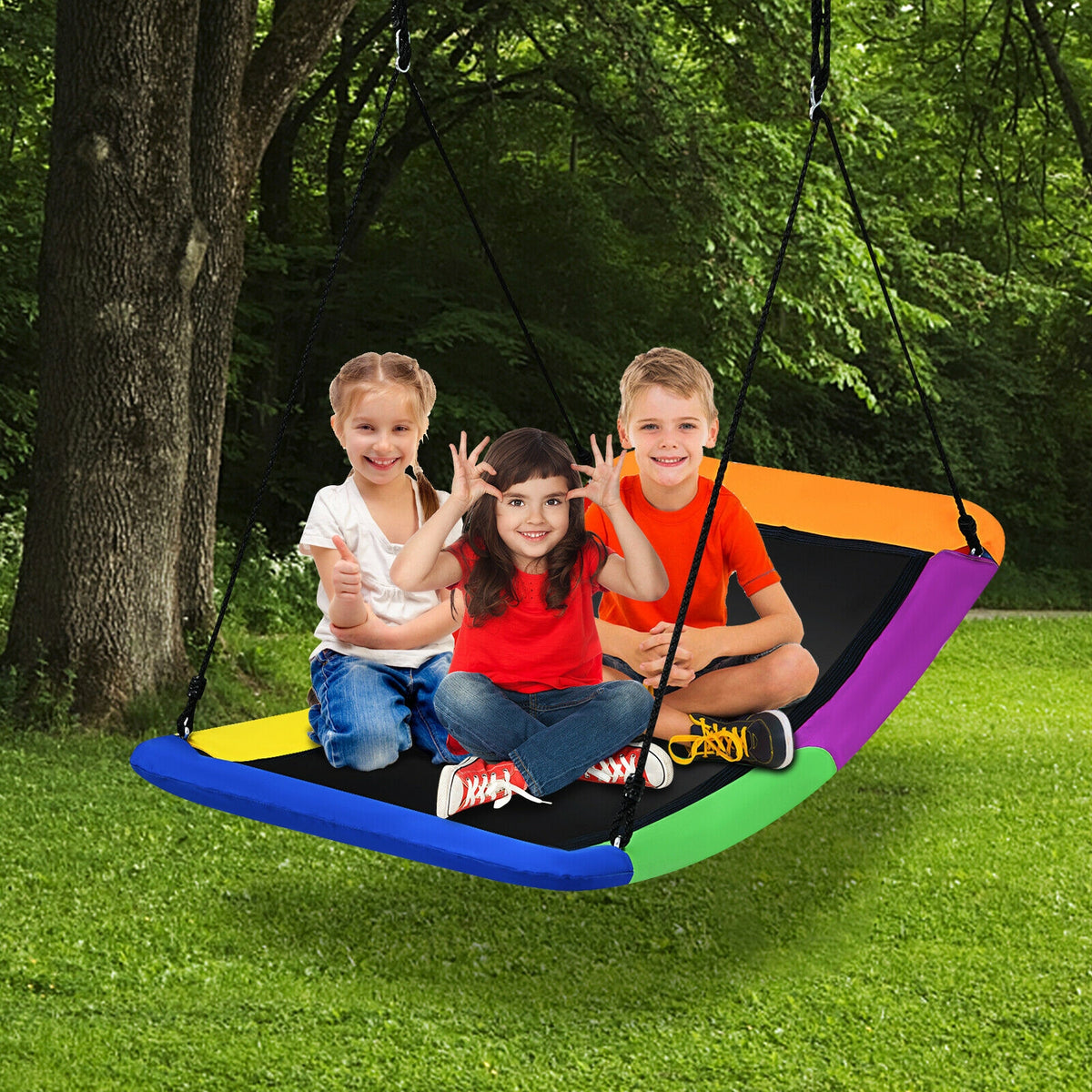 700lb Giant 60 Inch Platform Tree Swing for Kids and Adults