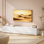70.9" Floating TV Stand for TVs up to 75" - High Gloss White-TV Stands-DECOROLALA