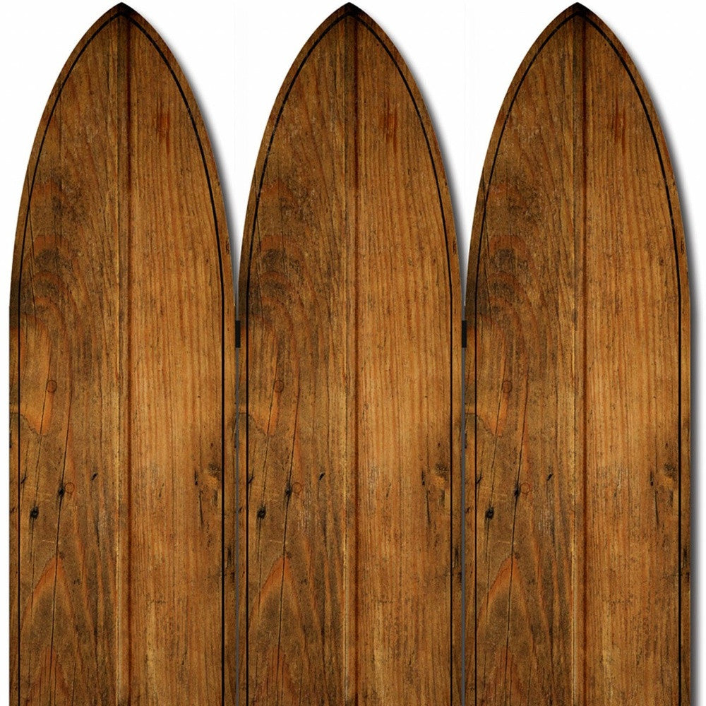 71" Brown Solid Wood Folding Three Panel Screen Room Divider-Room Dividers-DECOROLALA