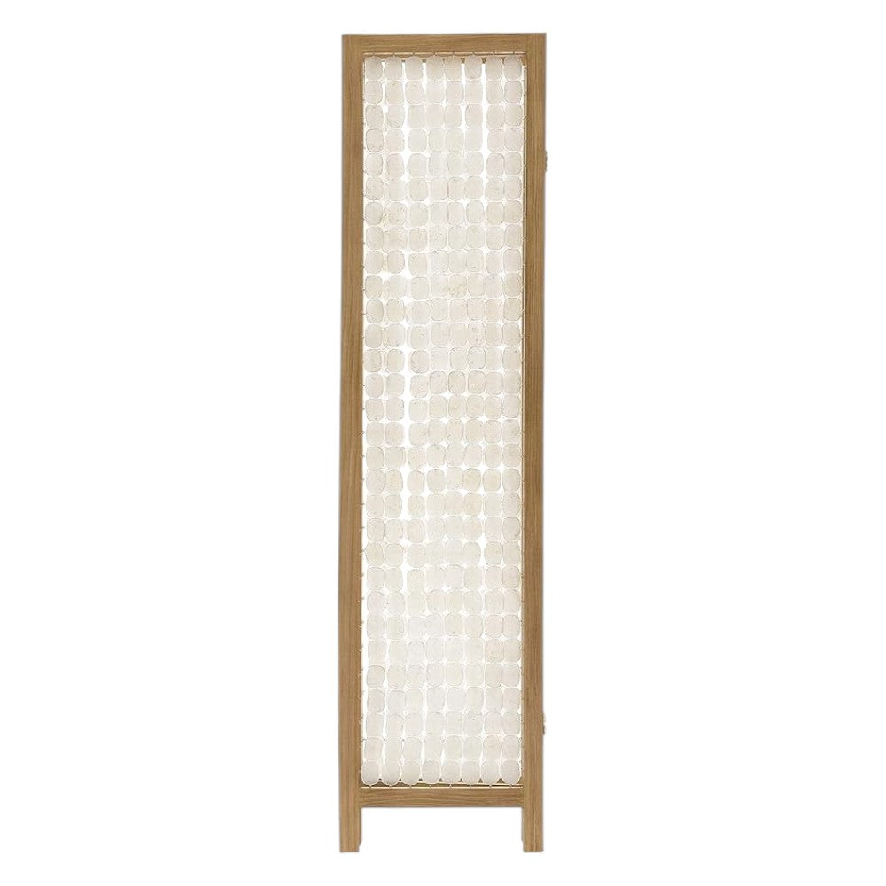 71" Clear Folding Three Panel Screen Room Divider-Room Dividers-DECOROLALA