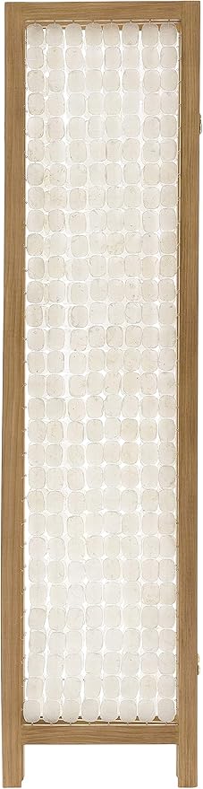 71" Clear Folding Three Panel Screen Room Divider-Room Dividers-DECOROLALA