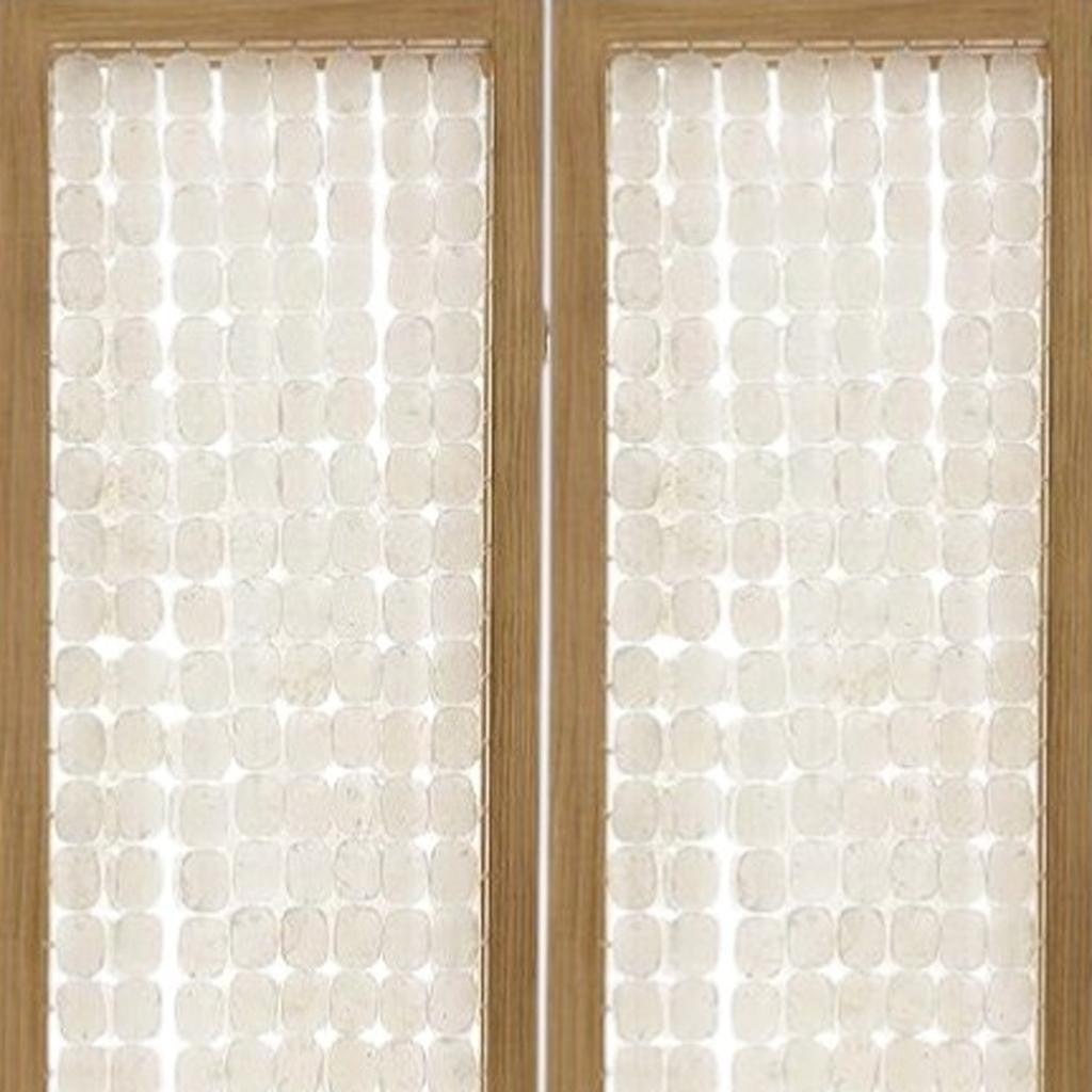 71" Clear Folding Three Panel Screen Room Divider-Room Dividers-DECOROLALA