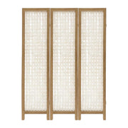 71" Clear Folding Three Panel Screen Room Divider-Room Dividers-DECOROLALA
