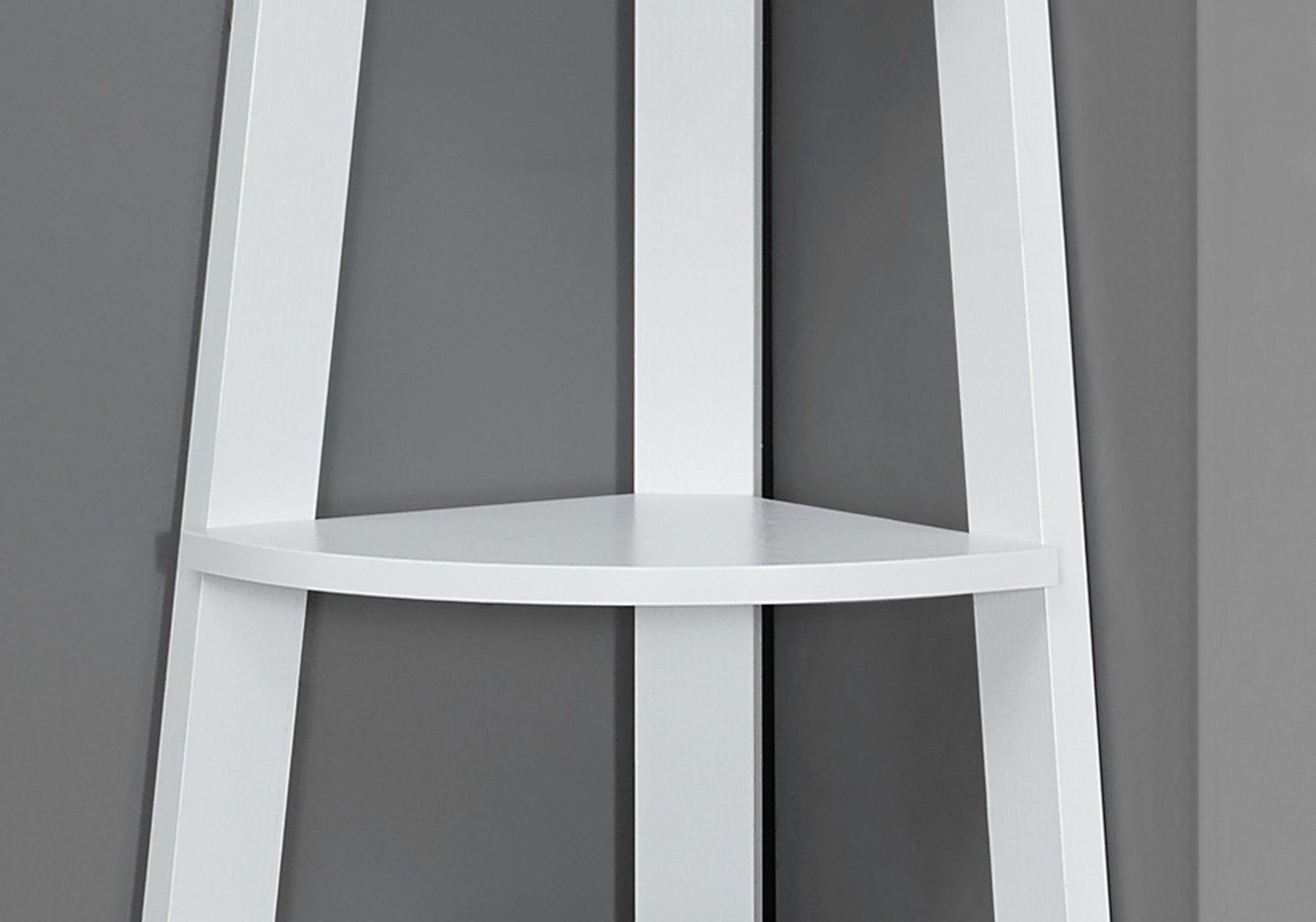 71" Espresso Wood Five Tier Corner Bookcase-Bookcases-DECOROLALA