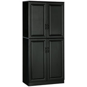71" Freestanding Kitchen Pantry Cabinet - Black with 5 Shelves-DECOROLALA