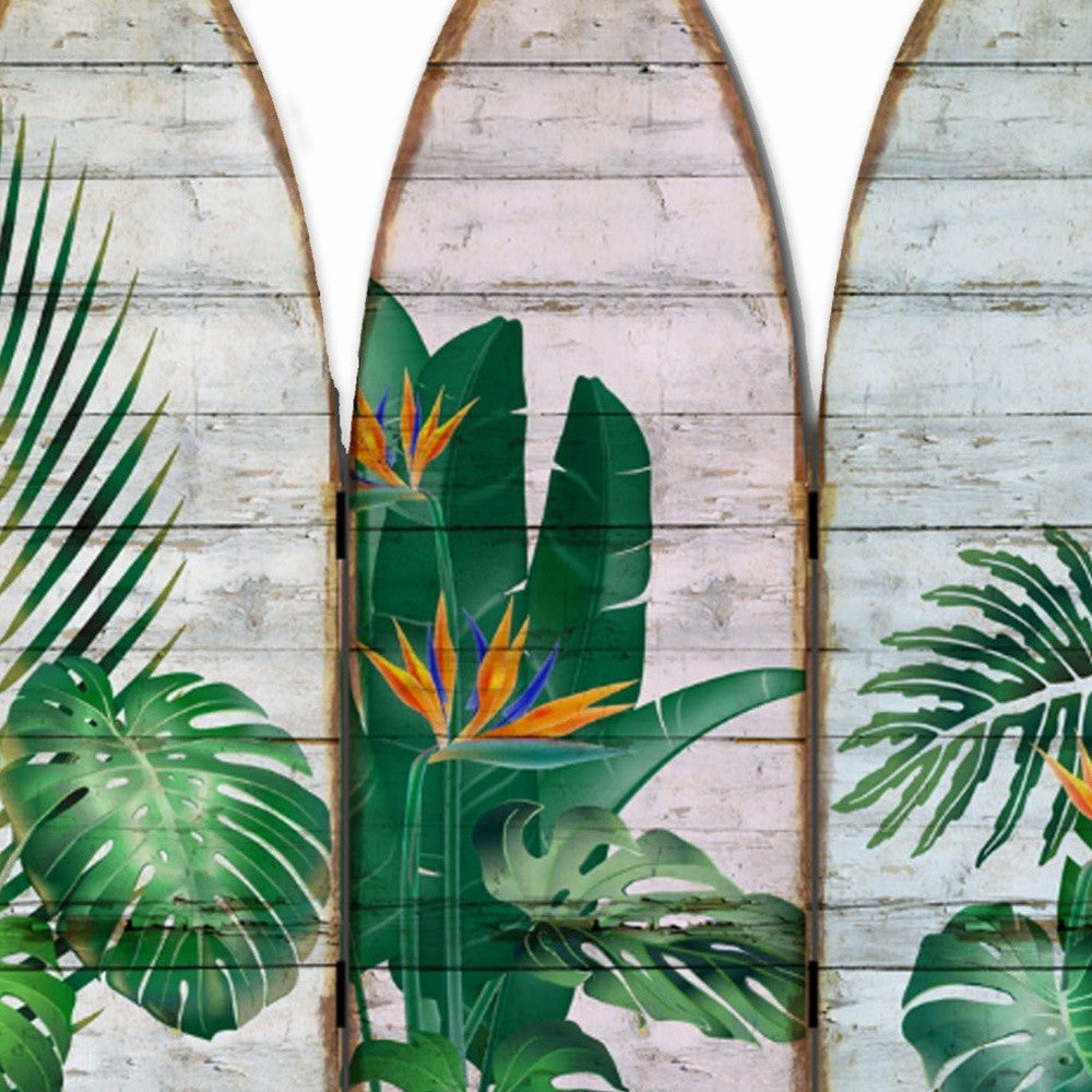 71" Green Solid Wood Folding Three Panel Screen Room Divider-Room Dividers-DECOROLALA