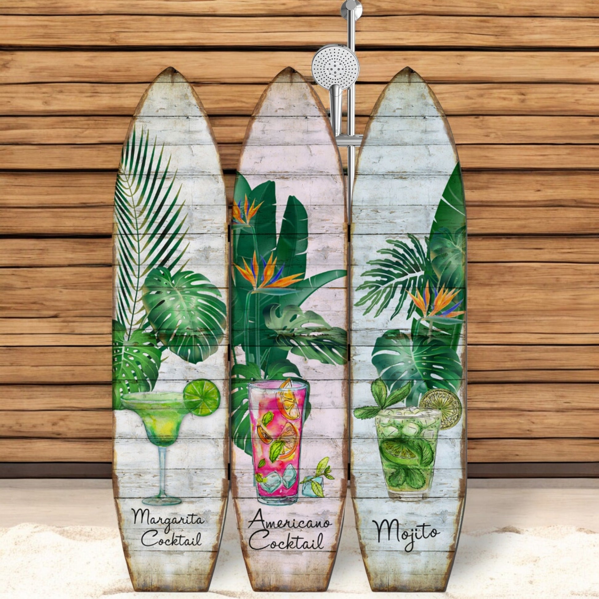 71" Green Solid Wood Folding Three Panel Screen Room Divider-Room Dividers-DECOROLALA