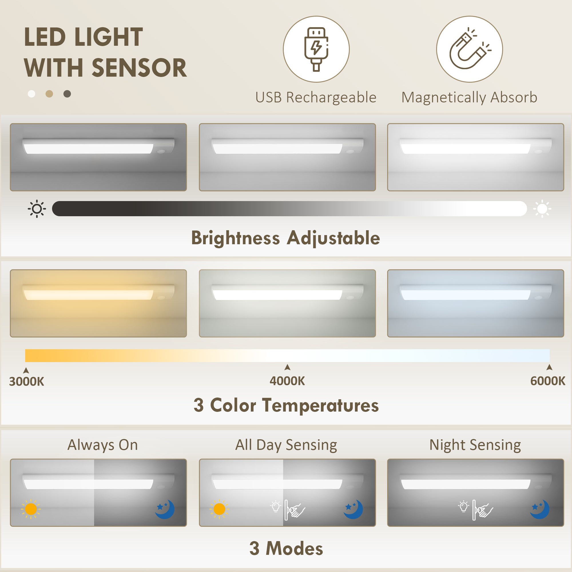 71" Kitchen Pantry Cabinet LED Lights White-DECOROLALA