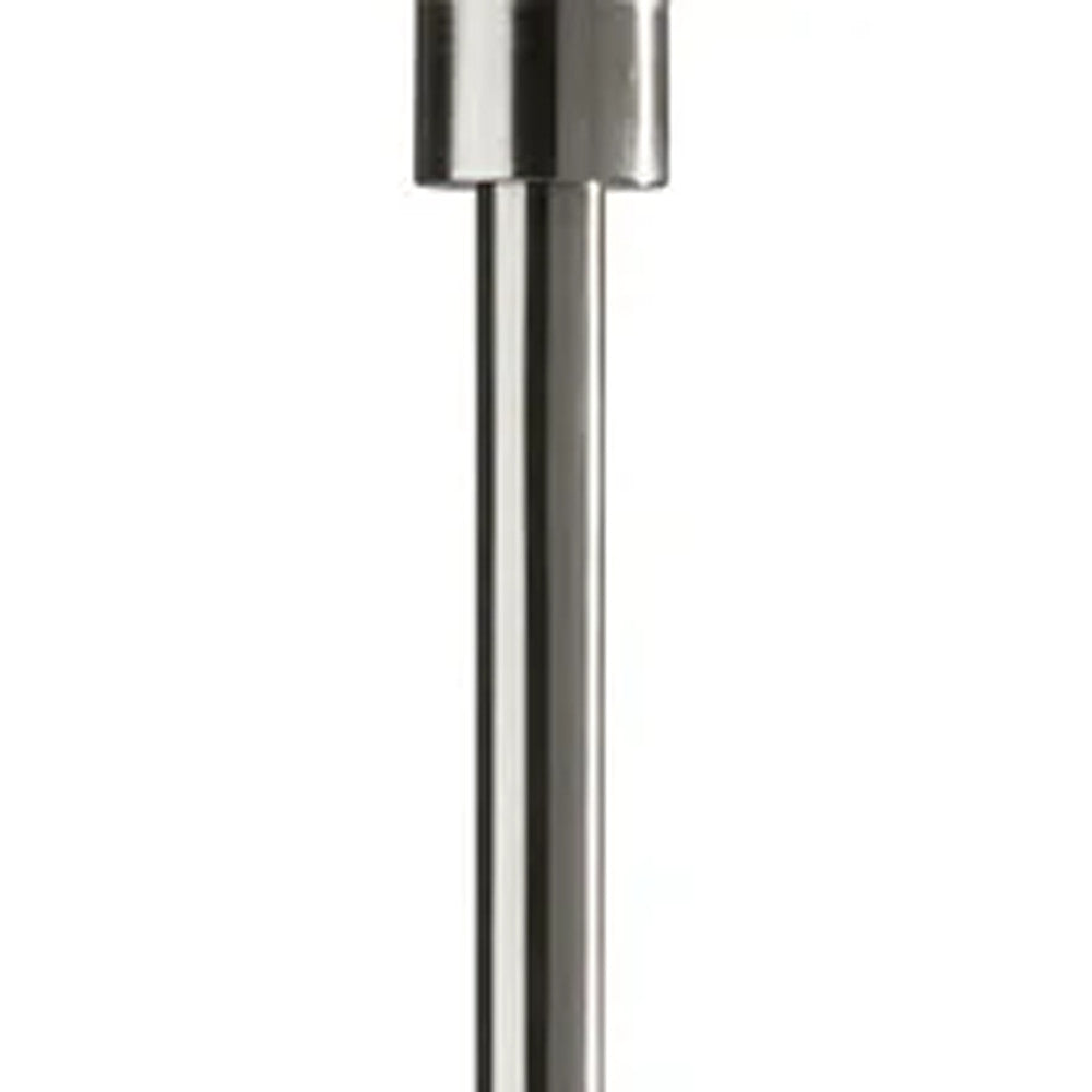 71" Silver LED Torchiere Floor Lamp With White Glass Cone Shade-Floor Lamps-DECOROLALA