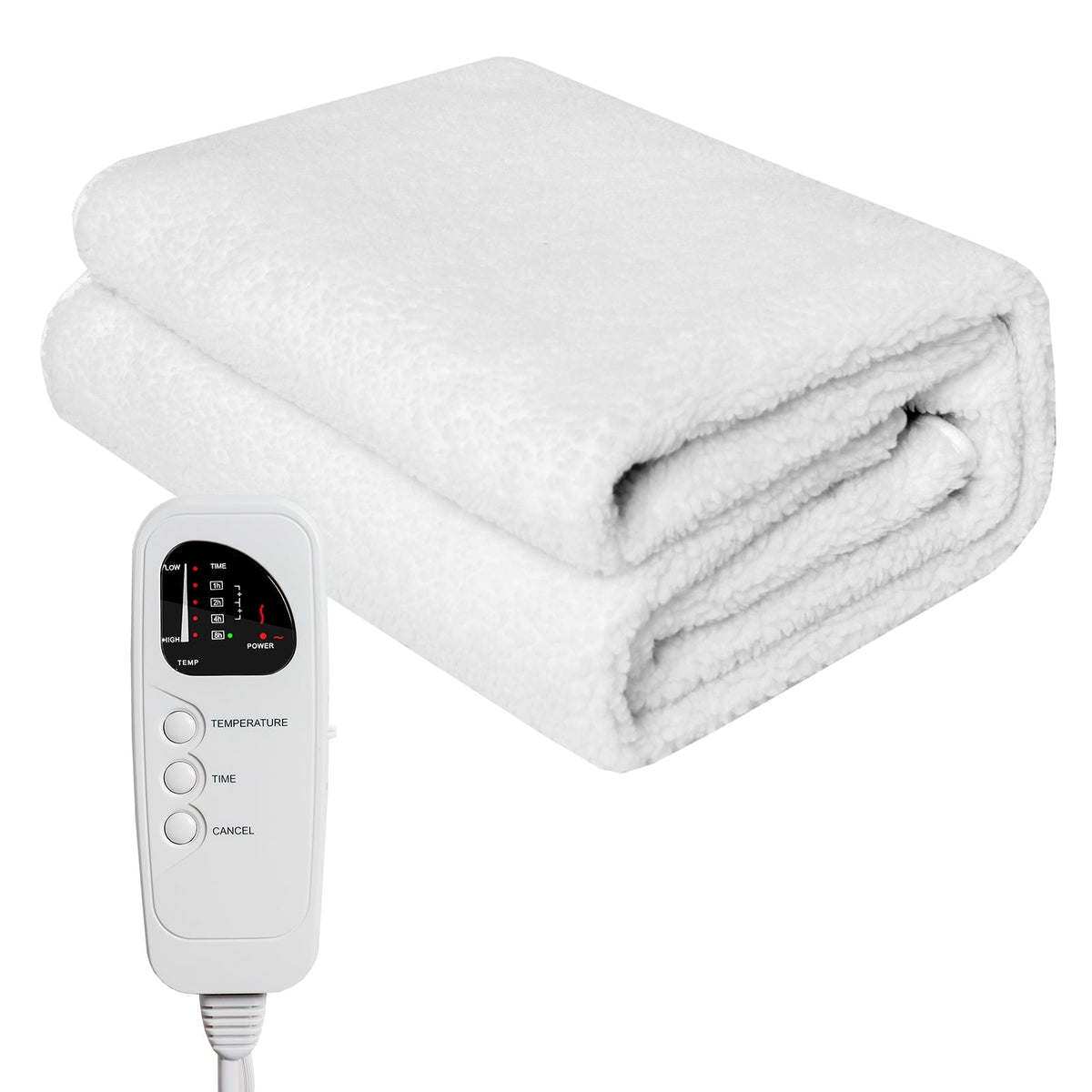 71 x 31 Inch Massage Bed Warmer Heating Pad with 5 Heat Settings-Mattresses-DECOROLALA