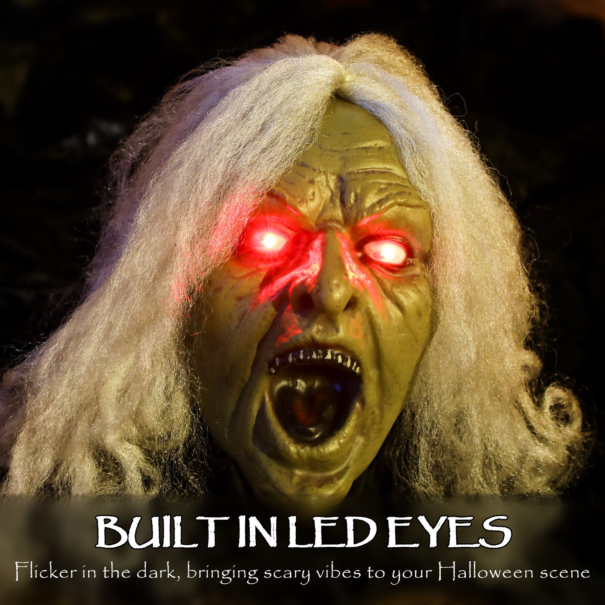 72" Animated Crawling Zombie - LED Eyes Halloween Prop-Home Furnishings > Holiday & Seasonal > Halloween Decorations-DECOROLALA