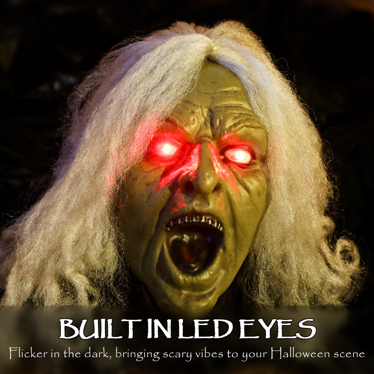 72" Animated Crawling Zombie - LED Eyes Halloween Prop-Home Furnishings > Holiday & Seasonal > Halloween Decorations-DECOROLALA