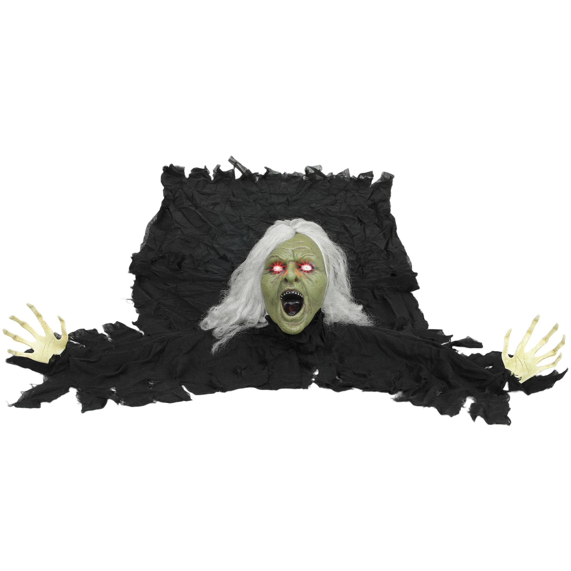 72" Animated Crawling Zombie - LED Eyes Halloween Prop-Home Furnishings > Holiday & Seasonal > Halloween Decorations-DECOROLALA