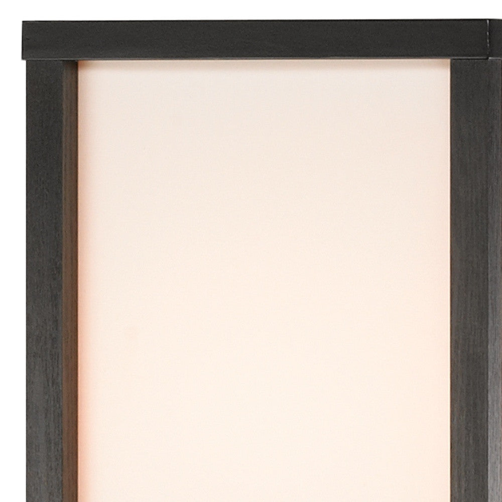 72" Black And Off White Column Floor Lamp With Off White Fabric Rectangular Shade-Floor Lamps-DECOROLALA