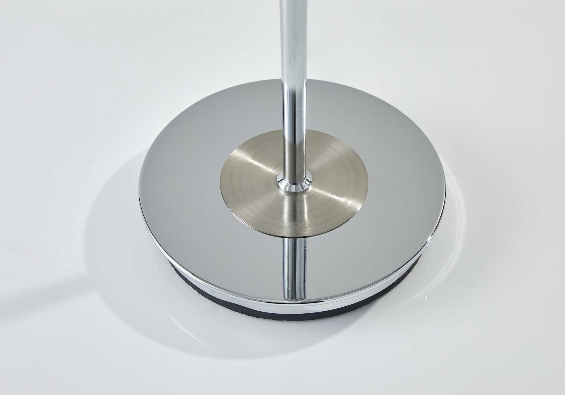 72" Black And White With White Glass Shade-Floor Lamps-DECOROLALA