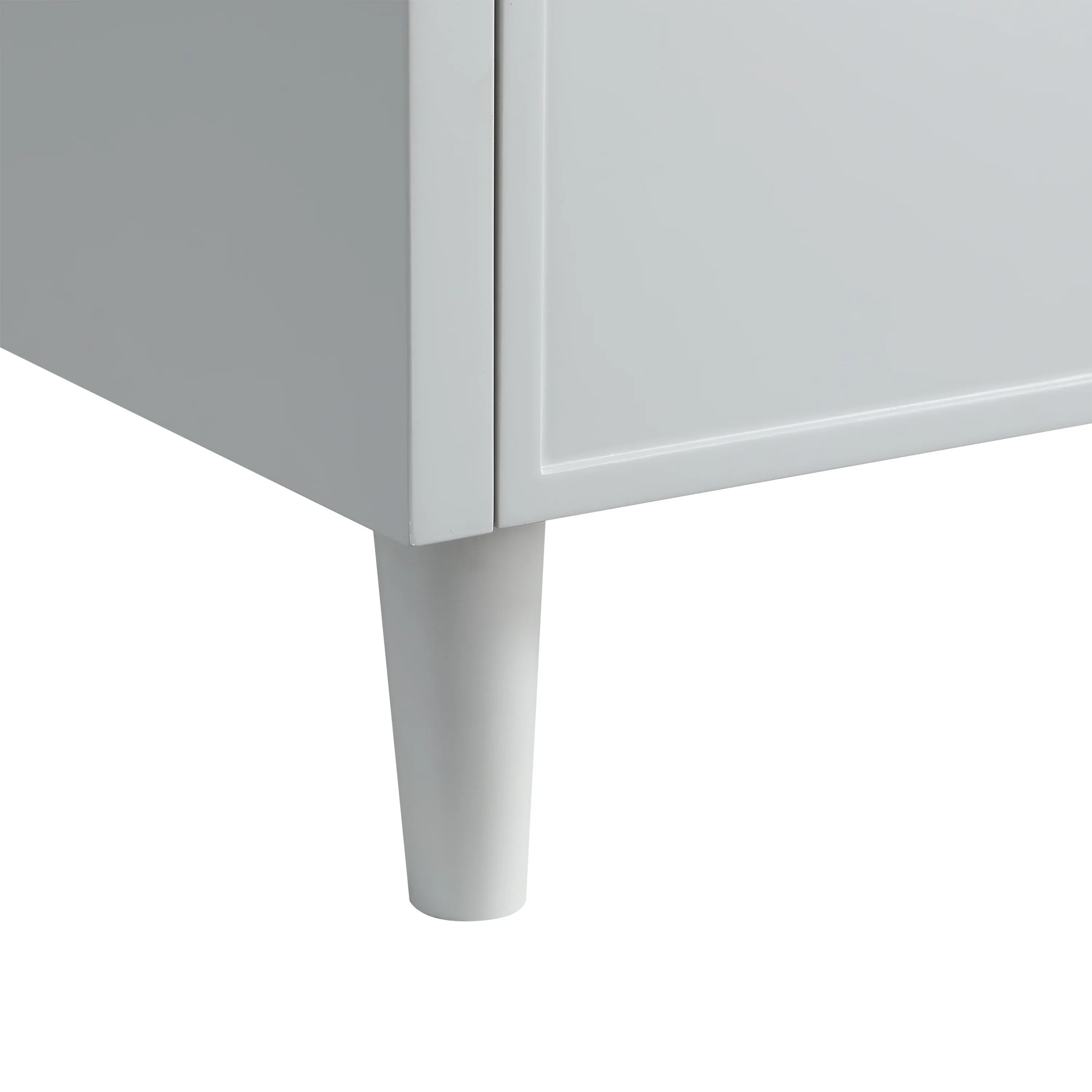 72" Hampton Grey Double Sink Freestanding Vanity with Engineered Calcutta Marble