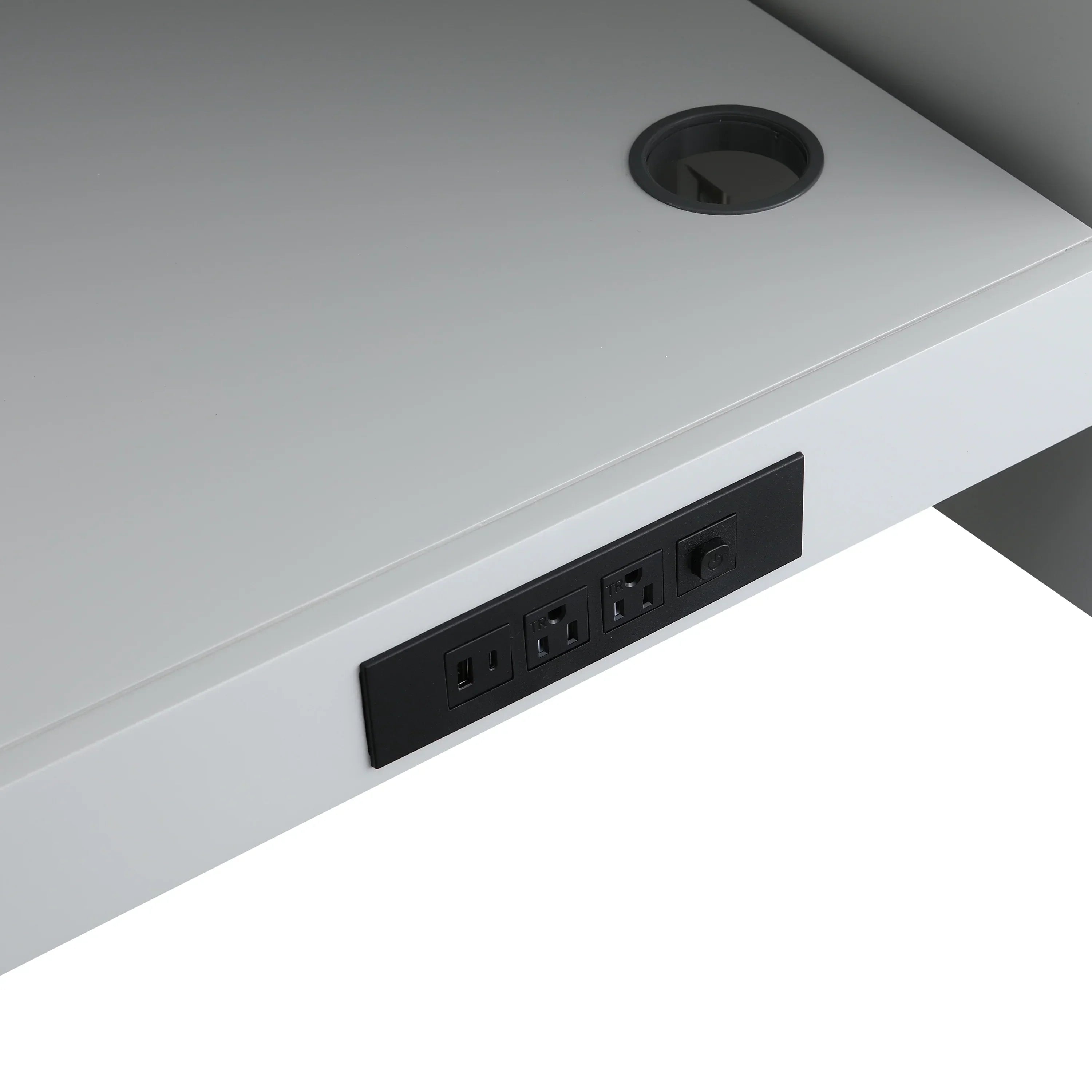 72" Hampton Grey Double Sink Freestanding Vanity with Pure White Quartz Countertop-Migration_Bathroom Vanities-DECOROLALA