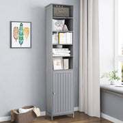 72 Inches Free Standing Tall Floor Bathroom Storage Cabinet-Gray-Floor Cabinets-DECOROLALA