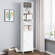 72 Inches Free Standing Tall Floor Bathroom Storage Cabinet-White-Floor Cabinets-DECOROLALA