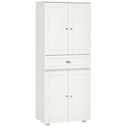 72" Kitchen Pantry Cabinet - White Modern Storage-DECOROLALA