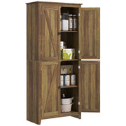 72" Storage Cabinet - Brown Barn Doors-DECOROLALA