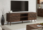 72" TV Stand with Storage - Dark Walnut-Tv Stand-DECOROLALA
