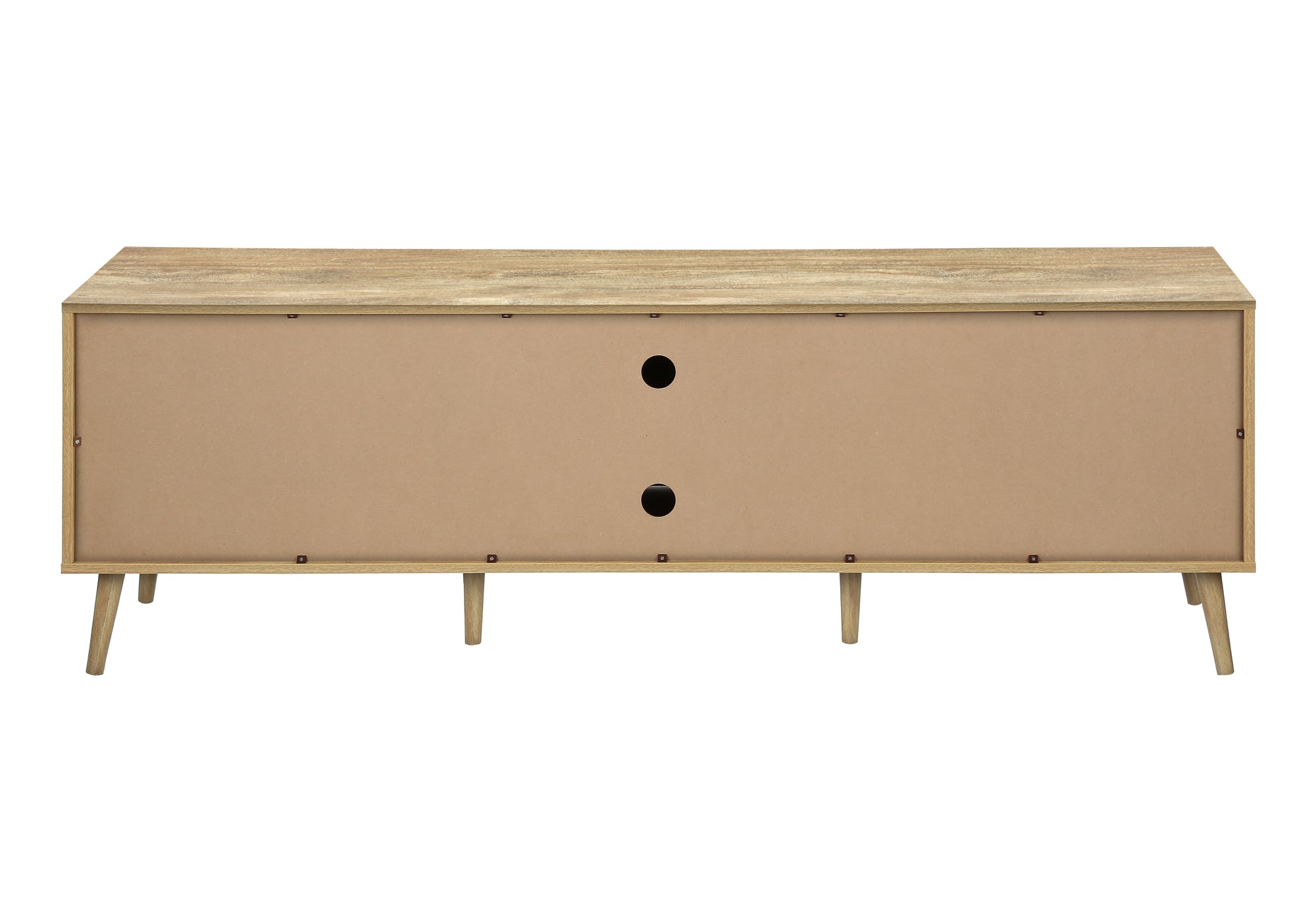 72" Walnut TV Stand with Storage-Tv Stand-DECOROLALA